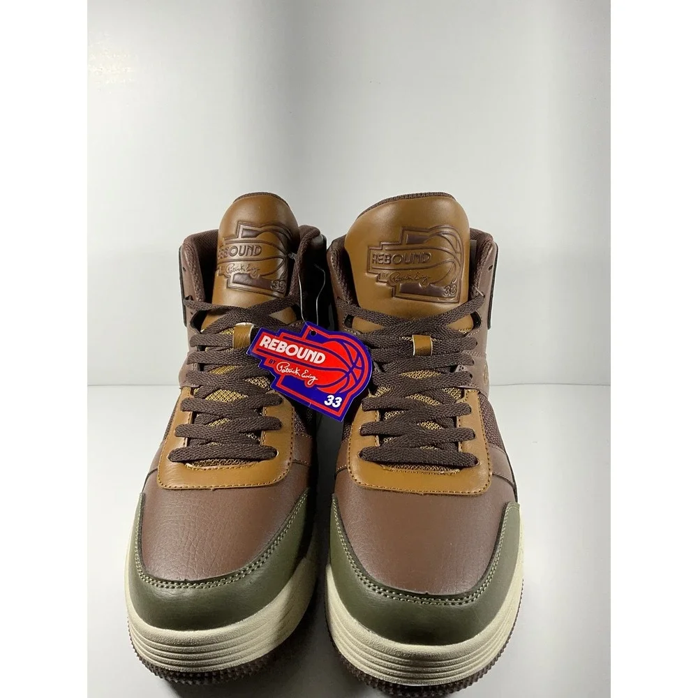 Patrick Ewing Rebound Mens High Top Basketball Sneakers Brown Green 1SMBE08-222